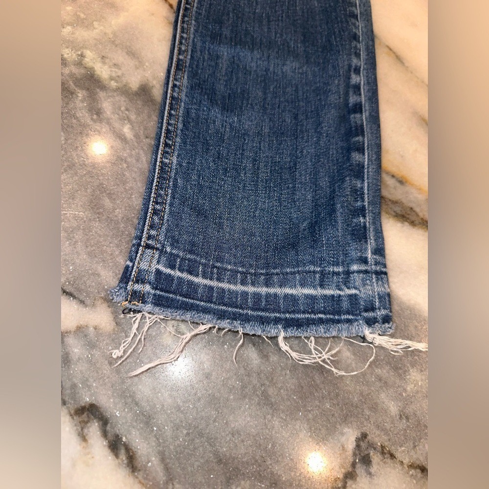 Rag & Bone Size 28 Dre Style Distressed Blue Women's Straight Leg Jeans - Picture 6 of 14
